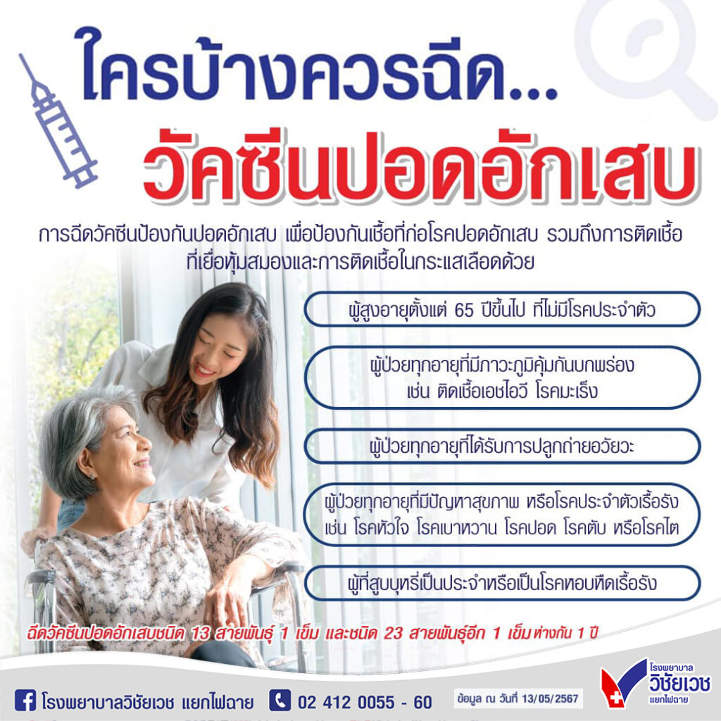 ใครบ้างควรฉีด… วัคซีนปอดอักเสบ